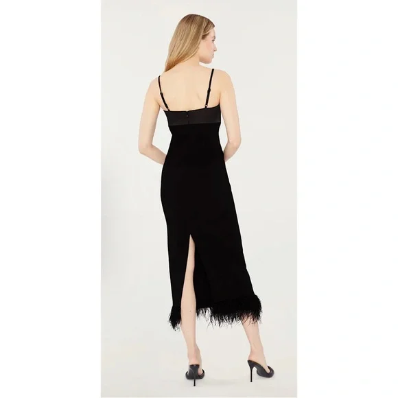 Likely KALANI‎ DRESS Black cut out detail feathers 8 - Picture 3 of 9